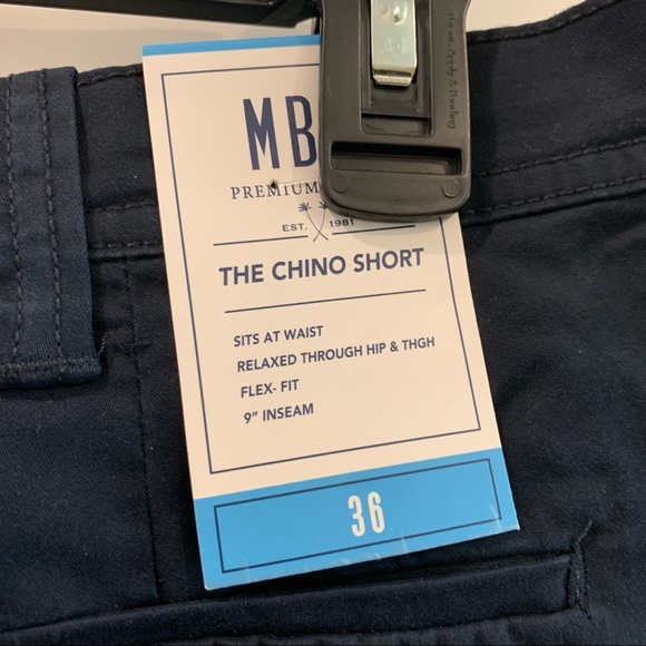 NWT Mens MBX Navy Shorts W: 32,34,36 - Picture 4 of 11